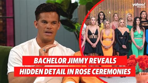 The Bachelor's Jimmy reveals hidden detail in rose ceremony | Yahoo ...