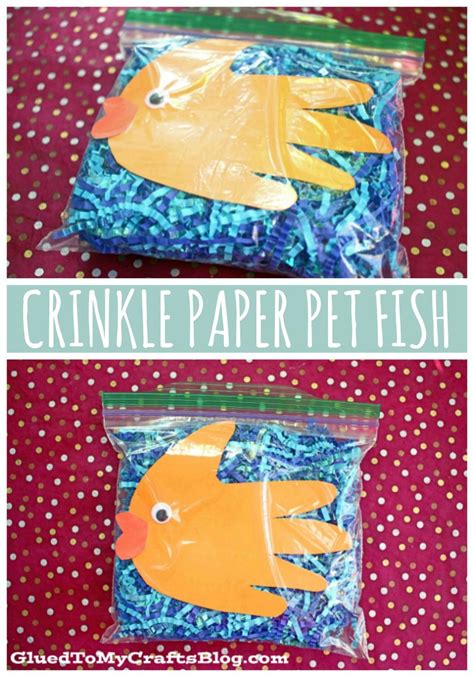 Creative Crinkle Paper Pet Fish Craft For Toddlers To Recreate | Fish ...