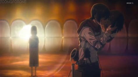 Eren And Mikasa kiss - YouTube