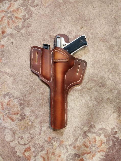 Ruger Mk 4 - 10" hunter OWB+Mag custom leather holster - Jackson ...