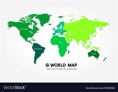 Grand world map graphic element Royalty Free Vector Image