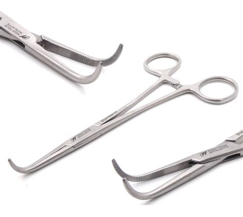 Amazon.com: Stainless Steel Right Angle Angled Hemostat Forcep 5.5 ...