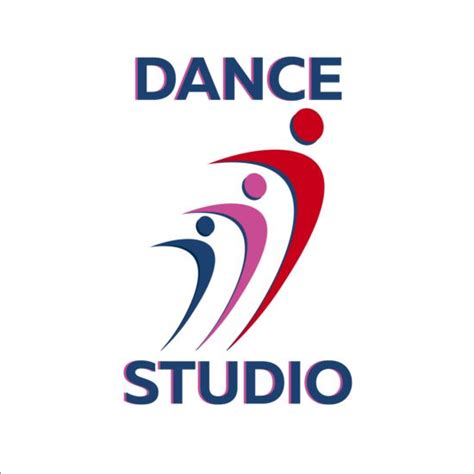 Set of dance studio logos design vector 04 free download