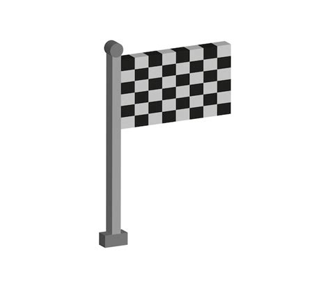 Premium Vector | Three dimensional race flag