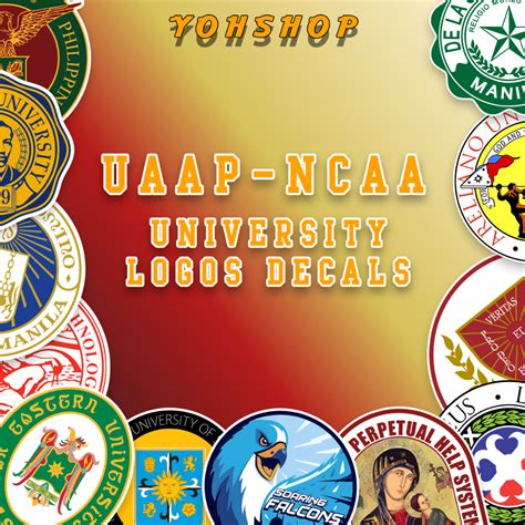 University Logos | UAAP NCAA Logo Stickers Decals Waterproof Tumbler ...