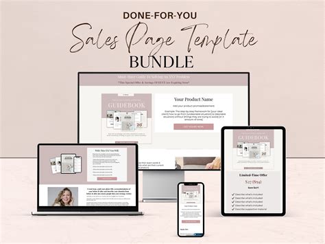 Sales Page Template Sales Page Template for Digital Products - Etsy