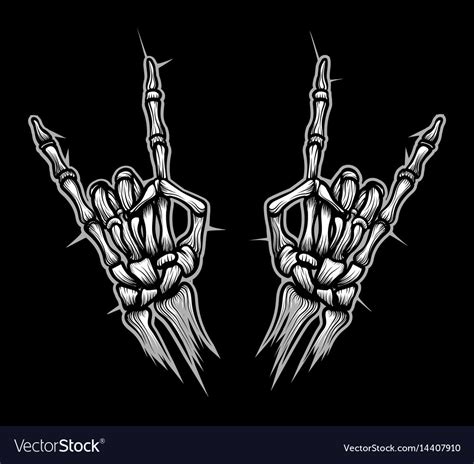 Skeleton Rock Hand Sign