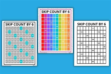 Free Printable Skip Counting Charts (Skip Counting From 2-10!)