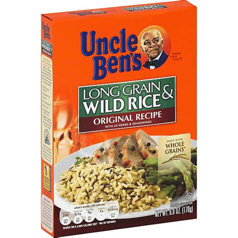 Uncle Bens Wild Rice, with 23 Herbs and Seasoning, Long Grain, Original ...