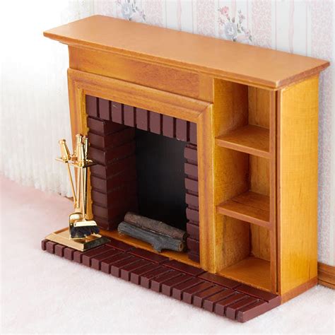 Dollhouse Miniature Fireplace and Accessory Set - recvd