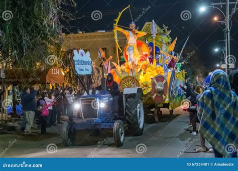 New Orleans, LA/USA - Circa March 2011: People Throwing Beads And ...