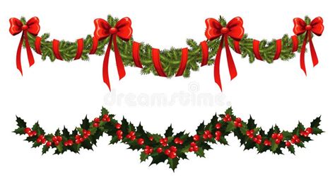 Christmas garland stock vector. Illustration of gold - 10867608