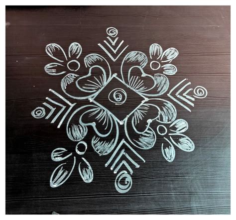 3x3 Dots Simple Rangoli Design