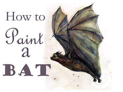 How To Paint A Bat | Art Journal | Bat art, Bat watercolor, Art ...