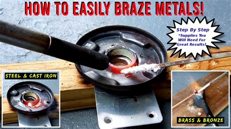 EASILY Braze, Steel, Iron, Brass, Bronze, Or Copper - YouTube