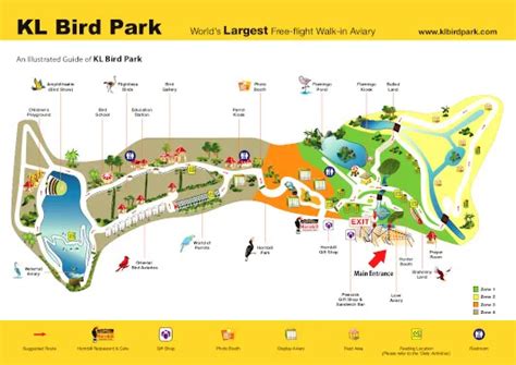 Kl Bird Park Map - Bobbie Stefanie