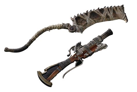 DEC178174 - BLOODBORNE SAW CLEAVER & HUNTER BLUNDERBUSS 1/6 WEAPON (Net ...