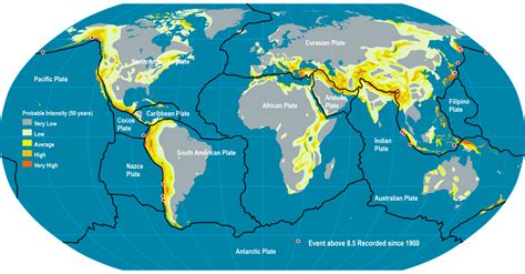 Tectonic Plates Map Ring Of Fire