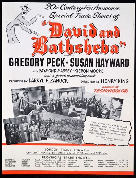 DAVID AND BATHSHEBA | Rare Film Posters