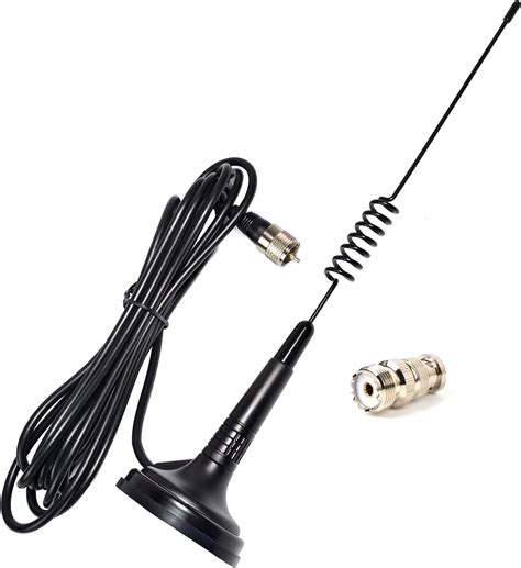 Amazon.com: Long Range 27MHz Magnetic Base CB Radio Antenna with PL-259 ...