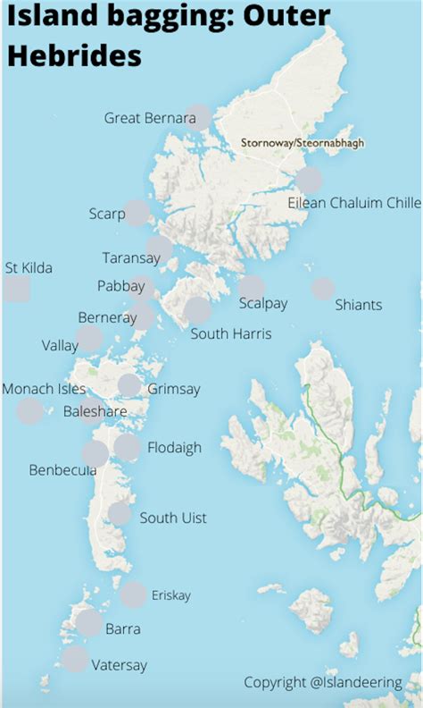 Map Of The Outer Hebrides Islands 2024 - Leona Ninetta