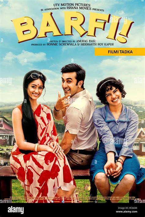 BARFI!, poster art, from left: Ileana D'Cruz, Ranbir Kapoor, Priyanka ...