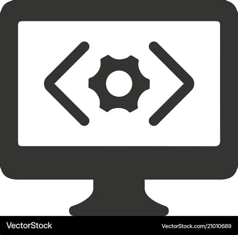 Web development icon Royalty Free Vector Image