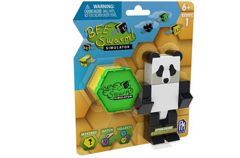 Roblox Bee Swarm Simulator Panda Bear Figure With Surprise Bee Figure ...