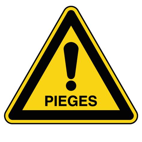 Panneau de danger pièges - Virages