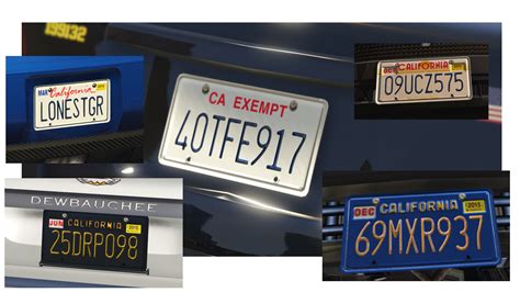 [REL|V] California Licence Plates - Textures - GTAForums