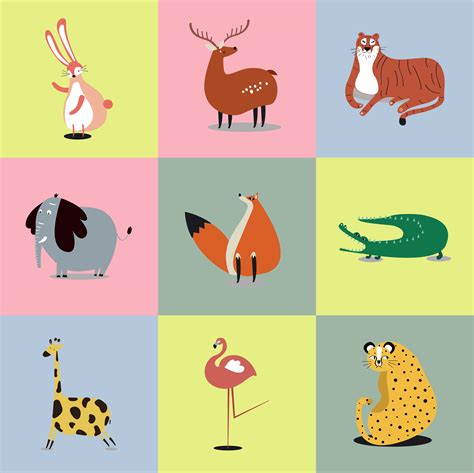 Wild Animals Illustration