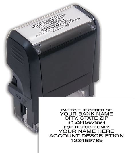 Self-Inking Endorsement Stamp - Small Business Products