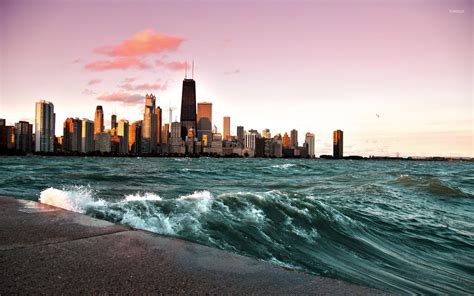 Chicago and lake Michigan [2] wallpaper - World wallpapers - #30035