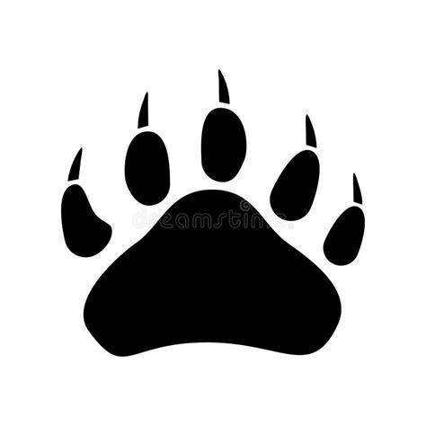 Bear Paw Icon Vector. Animals Paw Illustration Sign. Wildlife Symbol or ...