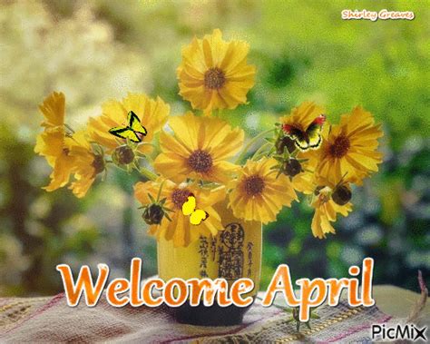 Welcome April Yellow Flowers Pictures, Photos, and Images for Facebook ...