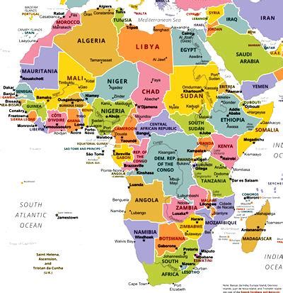 Current Map Of Africa With Countries - Dannie Elisabeth