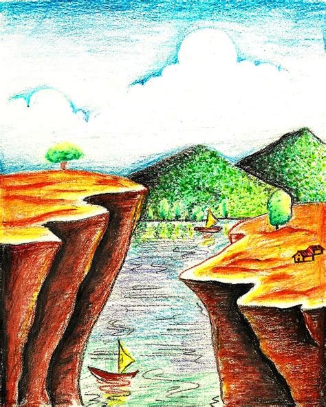 Update 145+ landscape drawing with crayons latest - seven.edu.vn