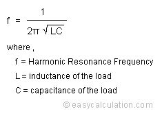 Harmonic Number and Resonance Frequency Formula - Data Analysis