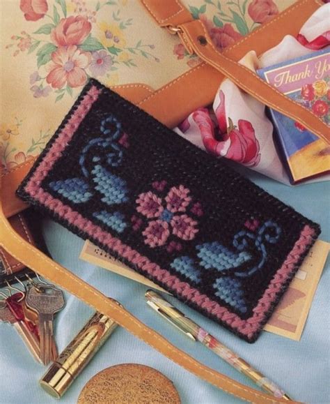 Floral Checkbook Cover Annie's Plastic Canvas Pattern - 30 Days To Shop ...