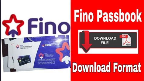 Fino Payment bank Passbook Format Free Download | Download Free Fino ...