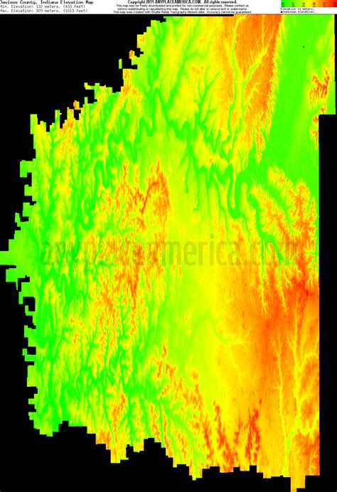 Free Daviess County, Indiana Topo Maps & Elevations