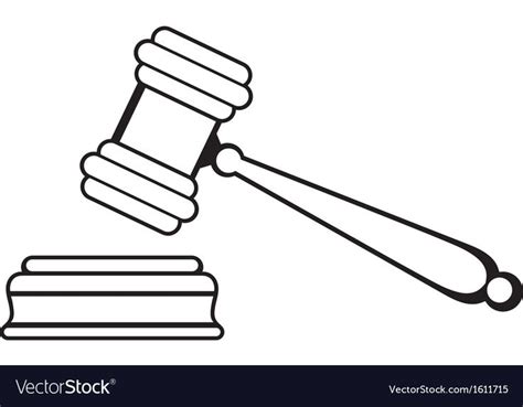 Judge gavel Royalty Free Vector Image - VectorStock , #ad, #Royalty, # ...