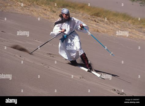 sand dune skiing Stock Photo - Alamy