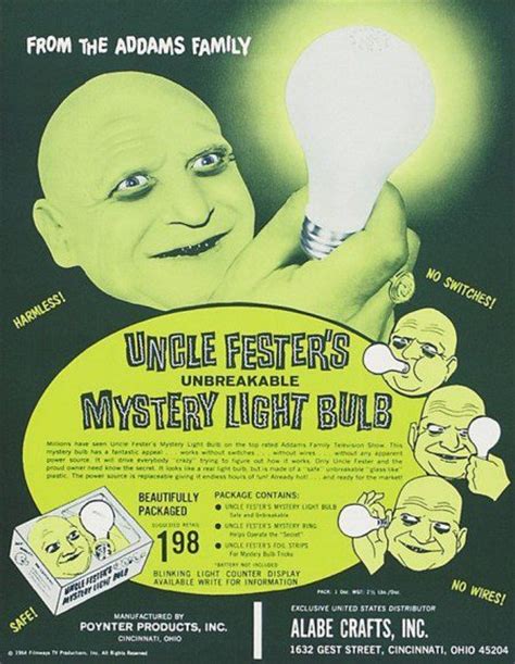 Uncle Fester Lightbulb - The Addams Family 1964 Photo (33100981) - Fanpop