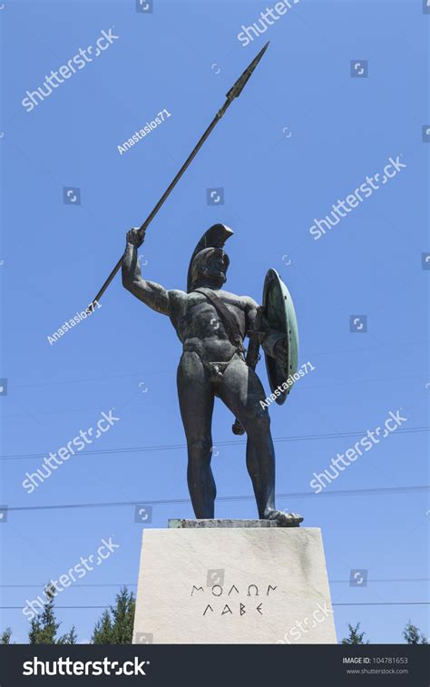 Leonidas Statue, Thermopylae, Greece Stock Photo 104781653 : Shutterstock