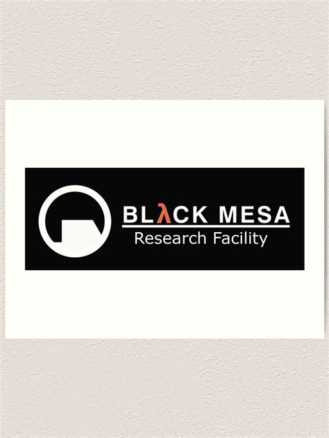 "Black Mesa Research Facility Logo" Art Print by Clifficus | Redbubble