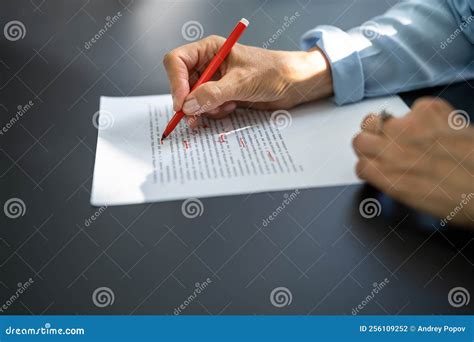 Book Script or Text Grammar Edit Stock Photo - Image of paper, female ...