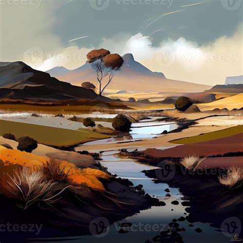 Landscape Art - Ai Generated 22416439 Stock Photo at Vecteezy