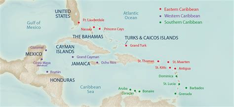 9-20 Day Caribbean Cruise Map – Cruise Itinerary | Princess Cruises