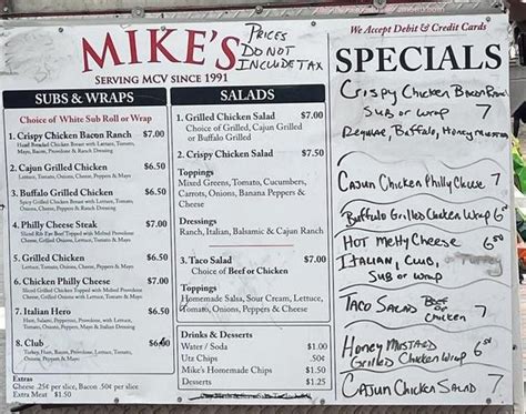 Online Menu of Mikes Restaurant, Richmond, Virginia, 23298 - Zmenu